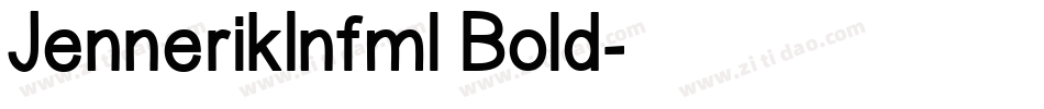 JennerikInfml Bold字体转换